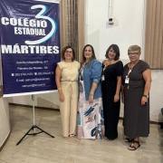 Presidente, Conselheira Nirlene e Equipe